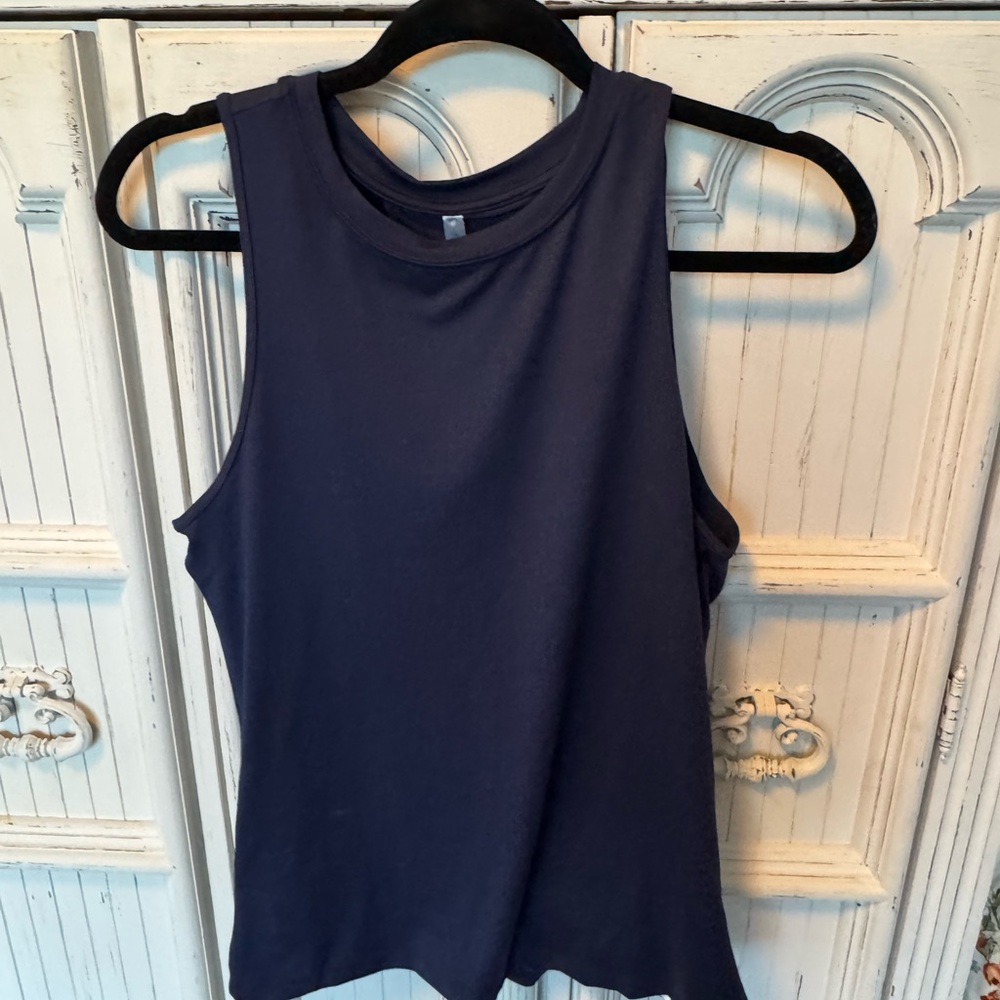 Fabletics Dark Blue Sleeveless Top